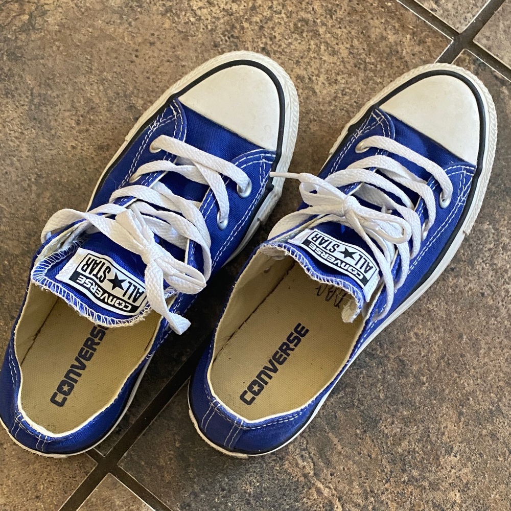 Converse Blue and White Chuck Taylor Sneakers